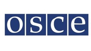 Das Logo der OSCE Academy in Bishkek